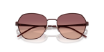 แว่นกันแดด Emporio Armani EA2161-34018D Matte Bordeaux Pink Gradient Violet Emporio Armani EA2161 34018D close-up ด้านหน้า