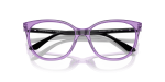 กรอบแว่นสายตา Emporio Armani EA3249U-6197 Shiny Transparent Violet Emporio Armani EA3249U 6197 close-up ด้านหน้า