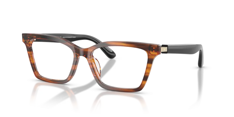 Emporio Armani EA3261U 6268 แว่นสายตาทรงผีเสื้อสีเหลือง สำหรับผู้หญิง