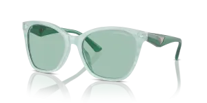 Emporio Armani EA4222U 611271 แว่นกันแดดลายแถบเขียว สำหรับผู้หญิง