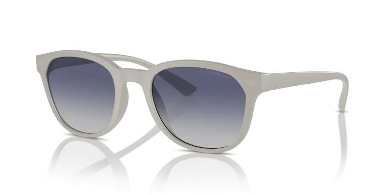 Emporio Armani EA4225U 610087 แว่นกันแดดทรงกลมสีเทาอ่อน สำหรับผู้ชาย