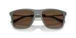 แว่นกันแดด Emporio Armani EA4237F-620573 Matte Grey Dark Brown Emporio Armani EA4237F 620573 close-up ด้านหน้า