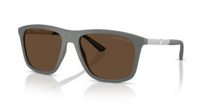 Emporio Armani EA4237F 620573 แว่นกันแดดเทาด้าน ไซซ์ XXL สำหรับผู้ชาย