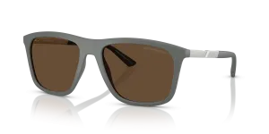 Emporio Armani EA4237F 620573 แว่นกันแดดเทาด้าน ไซซ์ XXL สำหรับผู้ชาย