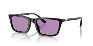 Emporio Armani EA4239U 501769 แว่นกันแดดดำประกายเลนส์ม่วง สำหรับผู้หญิง