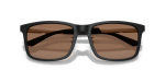 แว่นกันแดด Emporio Armani EA4241D-500173 Matte Black Dark Brown Emporio Armani EA4241D 500173 close-up ด้านหน้า