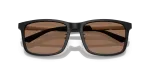 แว่นกันแดด Emporio Armani EA4241D-500173 Matte Black Dark Brown Emporio Armani EA4241D 500173 close-up ด้านหน้า