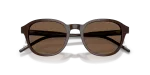 แว่นกันแดด Emporio Armani EA4247U-625573 Shiny Brown Brown Emporio Armani EA4247U 625573 close-up ด้านหน้า