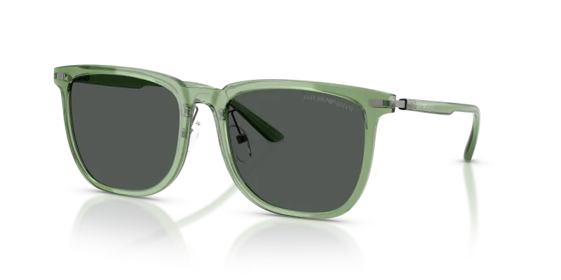 แว่นกันแดด Emporio Armani EA4255D-536287 Shiny Transparent Green Dark Grey Emporio Armani EA4255D 536287 แว่นกันแดดสีเขียวใสมันเงา ทุกเพศ
