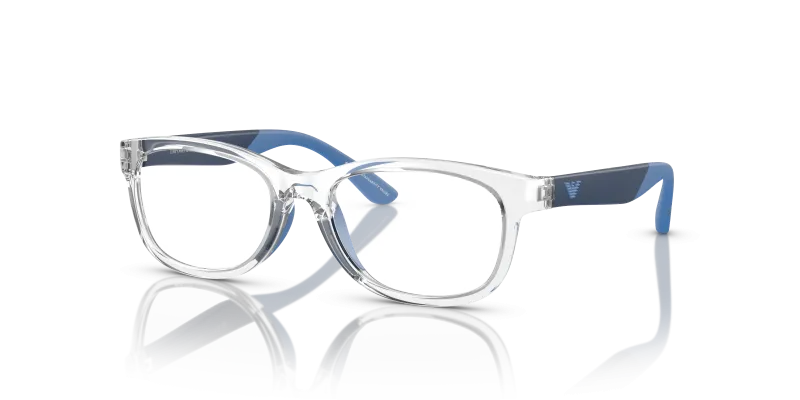 กรอบแว่นสายตา Emporio Armani EK3001F-5371 Shiny Crystal Emporio Armani EK3001F 5371 แว่นสายตาใสประกาย สำหรับเด็ก