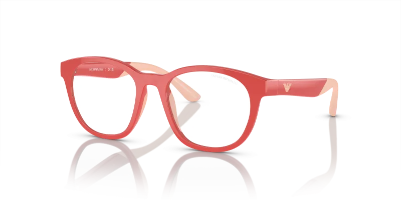 แว่นกันแดดเด็ก Emporio Armani EK4001F-56241W Shiny Coral Emporio Armani EK4001F 56241W กรอบสีปะการังเงา ทรงแฟนทอส