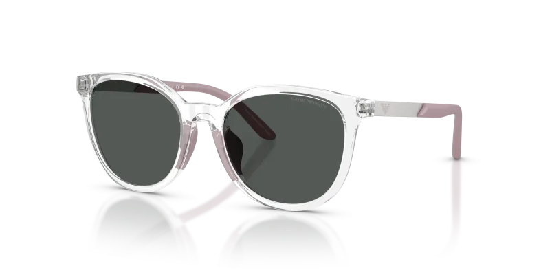 แว่นกันแดด Emporio Armani EK4007U-589387 Shiny Crystal Dark Grey Emporio Armani EK4007U 589387 แว่นกันแดดเด็กคริสตัลใสประกาย