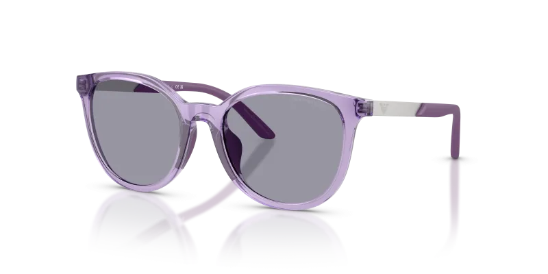 Emporio Armani EK4007U 628080 แว่นกันแดดเด็กม่วงโปร่งใสประกาย