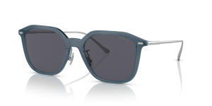 Coach HC8355 520387 แว่นกันแดดสีน้ำเงินเข้มโปร่งใส สำหรับผู้ชาย