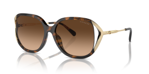 Coach HC8396U 512074 แว่นกันแดดลายเต่าเข้มเลนส์ไล่ระดับน้ำตาล ผู้หญิง