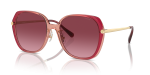 แว่นกันแดด Coach HC8403D-58268H Burgundy Pink Gradient Coach HC8403D 58268H แว่นกันแดดสีเบอร์กันดีไล่ระดับ สำหรับผู้หญิง