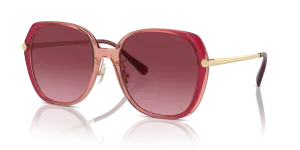Coach HC8403D 58268H แว่นกันแดดสีเบอร์กันดีไล่ระดับ สำหรับผู้หญิง