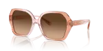Coach HC8404U 581274 แว่นกันแดดโทน Saddle-Dusty Rose ไล่เฉด สำหรับผู้หญิง