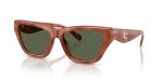 แว่นกันแดด Coach HC8449U-57749A Caramel Tortoise Dark Green Polarized Coach HC8449U 57749A แว่นกันแดดโพลาไรซ์ลายกระคาราเมล สำหรับผู้หญิง