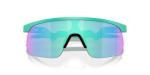 แว่นกันแดด Oakley Resistor OJ9010-19 Matte Celeste Prizm Sapphire Oakley Resistor OJ9010 19 close-up ด้านหน้า