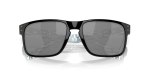 แว่นกันแดด Oakley Holbrook OO9102-Y7 Black Introspect Collection Oakley Holbrook OO9102-Y7 ดำ close-up ด้านหน้า