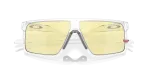 แว่นกันแดด Oakley HELUX OO9285-04 Matte Clear Prizm Gaming Oakley HELUX OO9285-04 close-up ด้านหน้า