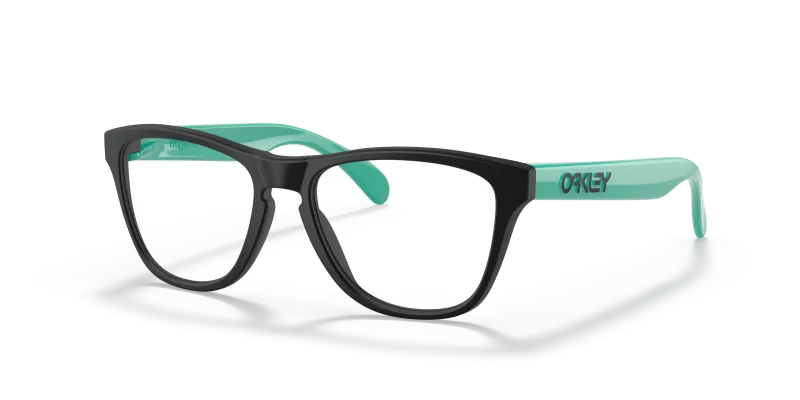 แว่นสายตาเด็ก Oakley Frogskins XS RX OY8009-01 Satin Black Oakley Frogskins XS RX OY8009 01 แว่นสายตาเด็กดำด้าน