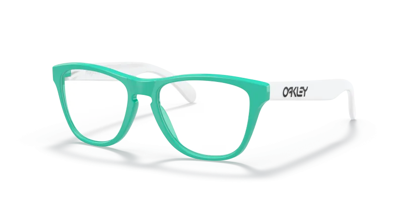 แว่นสายตาเด็ก Oakley Frogskins XS RX OY8009-05 Satin Celeste Oakley Frogskins XS RX OY8009 05 แว่นสายตาเด็กฟ้าอมเขียว