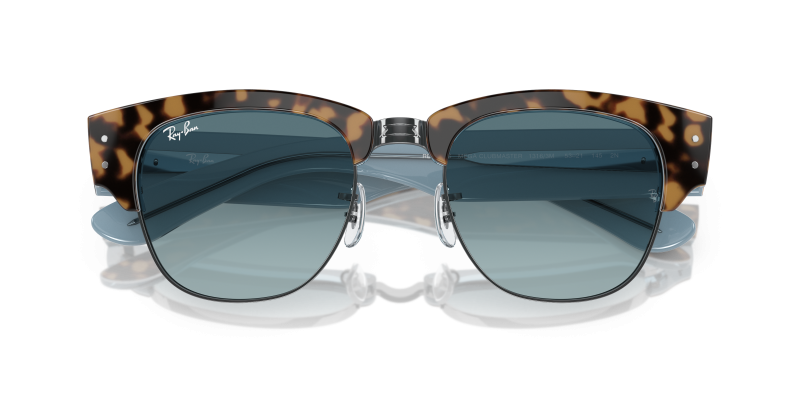 Rayban Mega Clubmaster RB0316S-13163M ฮาวานาน้ำเงิน close-up ด้านหน้า