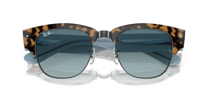 Rayban Mega Clubmaster RB0316S-13163M ฮาวานาน้ำเงิน close-up ด้านหน้า