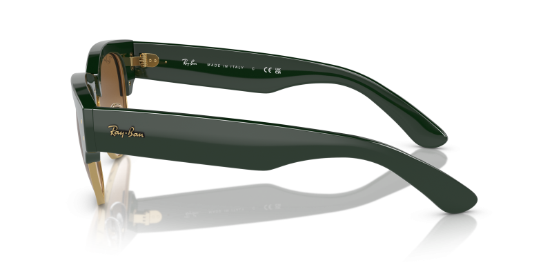 แว่นกันแดด Rayban Mega Clubmaster RB0316S-136851 เขียวพื้นทอง มุมข้าง