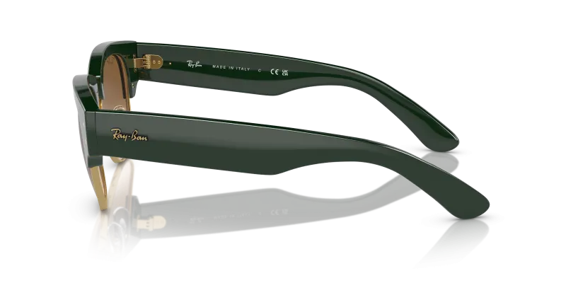 แว่นกันแดด Rayban Mega Clubmaster RB0316S-136851 เขียวพื้นทอง มุมข้าง