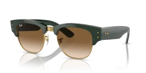Rayban Mega Clubmaster RB0316S-136851 เขียวพื้นทอง แว่นกันแดดทรงสี่เหลี่ยมจัตุรัส