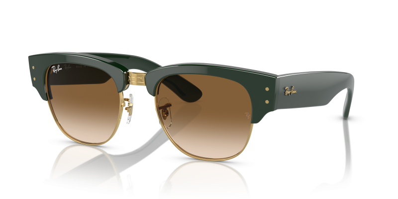 แว่นกันแดด Rayban Mega Clubmaster RB0316S-136851 Green On Gold Rayban Mega Clubmaster RB0316S-136851 เขียวพื้นทอง แว่นกันแดดทรงสี่เหลี่ยมจัตุรัส