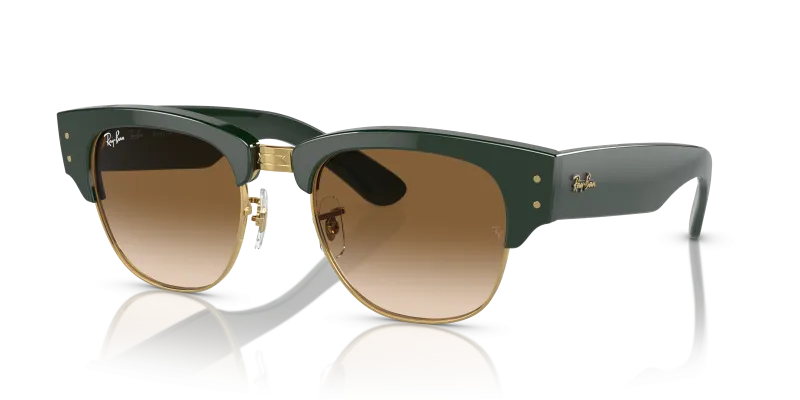 แว่นกันแดด Rayban Mega Clubmaster RB0316S-136851 Green On Gold Rayban Mega Clubmaster RB0316S-136851 เขียวพื้นทอง แว่นกันแดดทรงสี่เหลี่ยมจัตุรัส