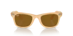 แว่นกันแดด Rayban Wayfarer RB2140F-140833 Photo Striped Brown Rayban Wayfarer RB2140F 140833 ด้านหน้า