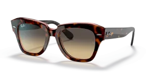 Rayban State Street RB2186 1324BG กรอบฮาวานาชมพู เลนส์น้ำตาลน้ำเงิน