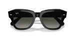 แว่นกันแดด Rayban State Street RB2186-901/71 Black Grey Gradient Rayban State Street RB2186 901 71 close-up ด้านหน้า