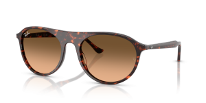 Rayban RB2215F 14293B กรอบลายฮาวานาแดง เลนส์ไล่ระดับดำสู่ชมพู