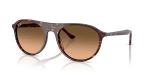 Rayban RB2215F 14293B กรอบลายฮาวานาแดง เลนส์ไล่ระดับดำสู่ชมพู