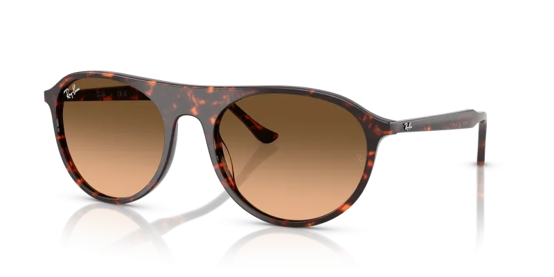 Rayban RB2215F 14293B กรอบลายฮาวานาแดง เลนส์ไล่ระดับดำสู่ชมพู