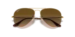 Rayban Aviator RB3025 001/M2 close-up เลนส์โพลาไรซ์