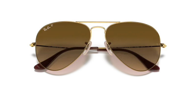 Rayban Aviator RB3025 001/M2 close-up เลนส์โพลาไรซ์