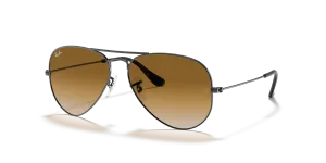Rayban Aviator RB3025 004/51 กรอบกันเมทัล เลนส์น้ำตาลอ่อนไล่ระดับ