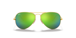 แว่นกันแดด Rayban Aviator RB3025-112/19 Gold Green Flash Rayban Aviator RB3025 112 19 ด้านหน้า