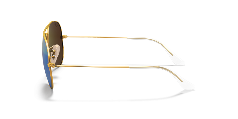 แว่นกันแดด Rayban Aviator RB3025 112 19 มุมข้าง เลนส์เขียวแฟลช