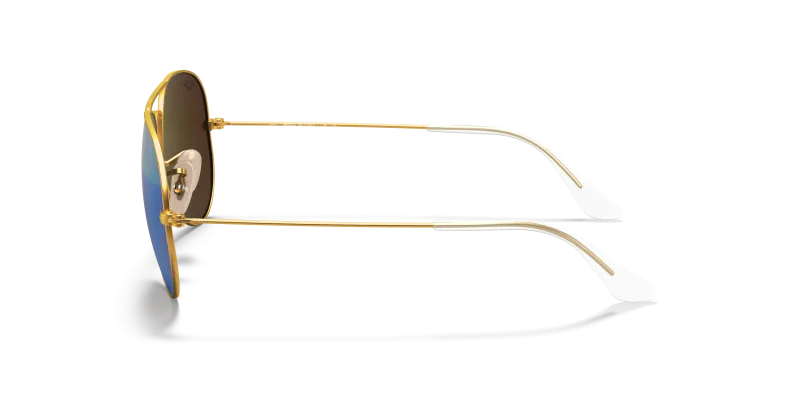 แว่นกันแดด Rayban Aviator RB3025 112 19 มุมข้าง เลนส์เขียวแฟลช
