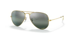 Rayban Aviator RB3025 9196G6 แว่นกันแดดทองเลนส์โพลาไรซ์ Unisex