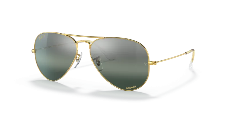Rayban Aviator RB3025 9196G6 แว่นกันแดดทองเลนส์โพลาไรซ์ Unisex