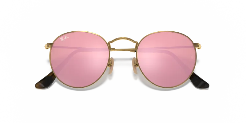 Rayban Round Metal RB3447N 001 Z2 close-up ด้านหน้า